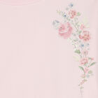 Girls Pink Floral Tulle Dress, 1, hi-res